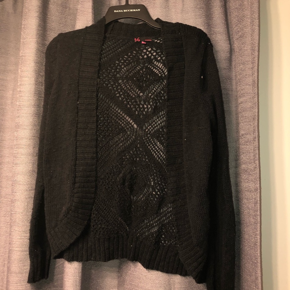 Black cardigan